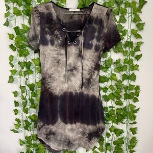 Heart & Hips Acid Wash Mini Dress